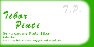 tibor pinti business card